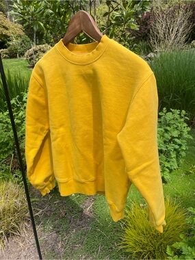 TNA Yellow Track Pants & Joggers - Solid Crewneck Pullover
